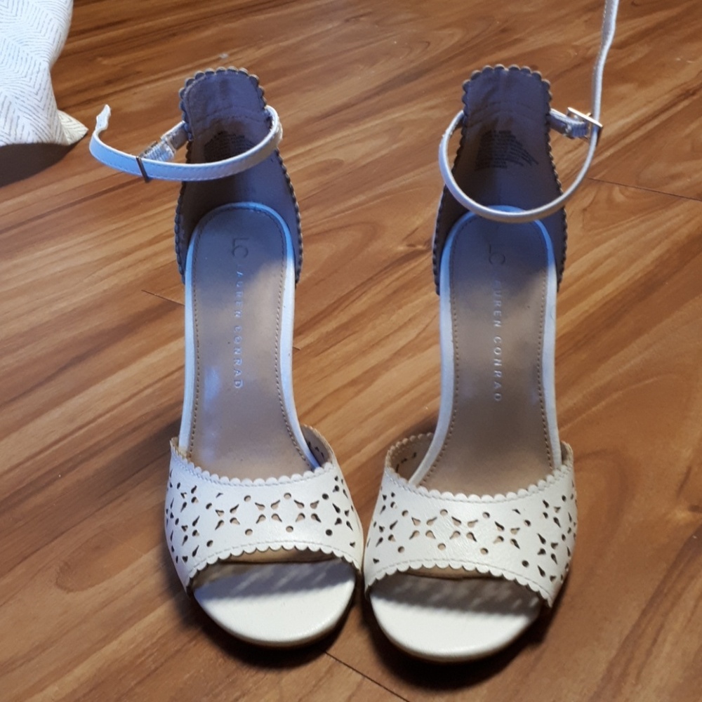 Lauren Conrad White Heels